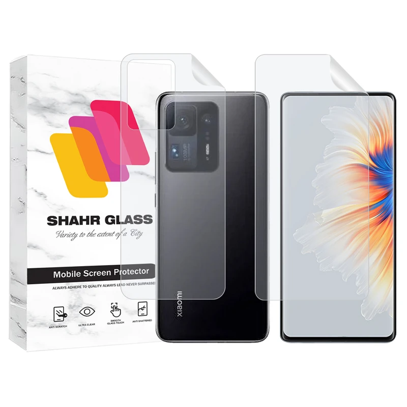 محافظ صفحه نمایش شهر گلس مدل MTNANFBSH مناسب برای گوشی موبایل شیائومی Mix 4 به همراه محافظ پشت گوشی