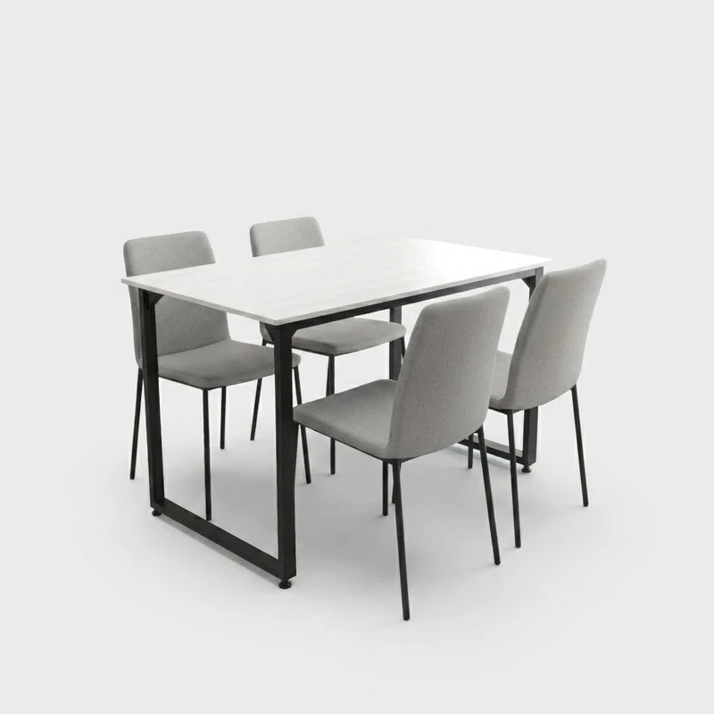 میز ناهارخوری چهار نفره دیزم مدل مونتاژی LNC_asm_120×90