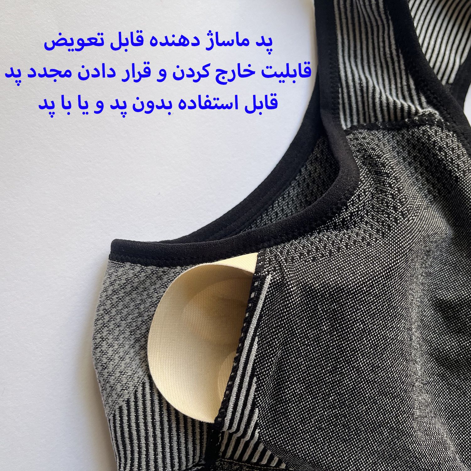  ست نیم تنه و شلوارک ورزشی زنانه مدل 6693 رنگ نوک مدادی -  - 10