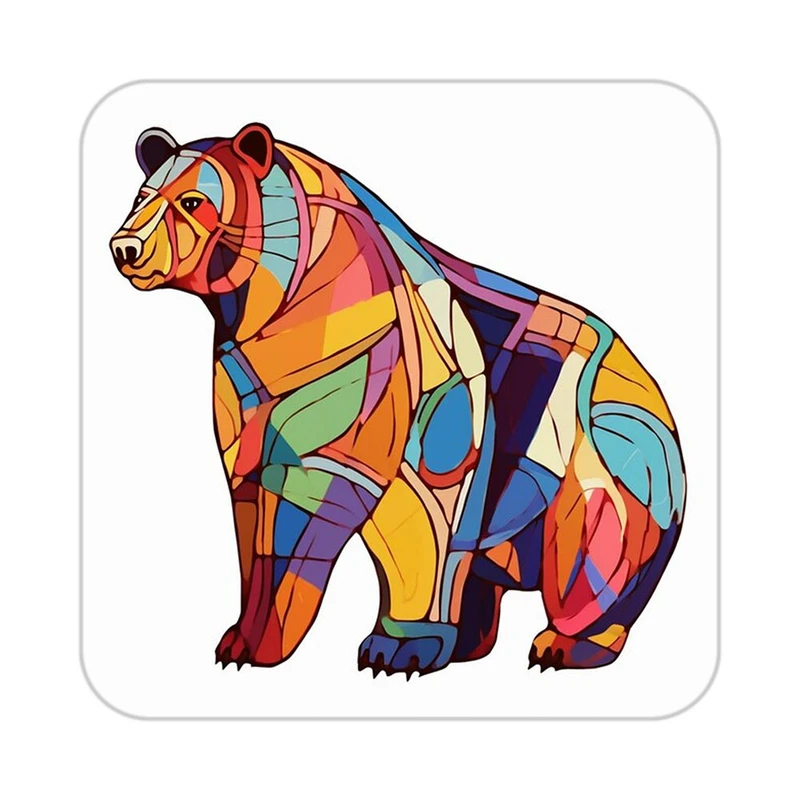 زیر لیوانی کاکتی طرح حیوانات رنگی مدل mp26007