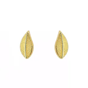 گوشواره طلا 18 عیار زنانه روبی آرت گالری مدل برگ