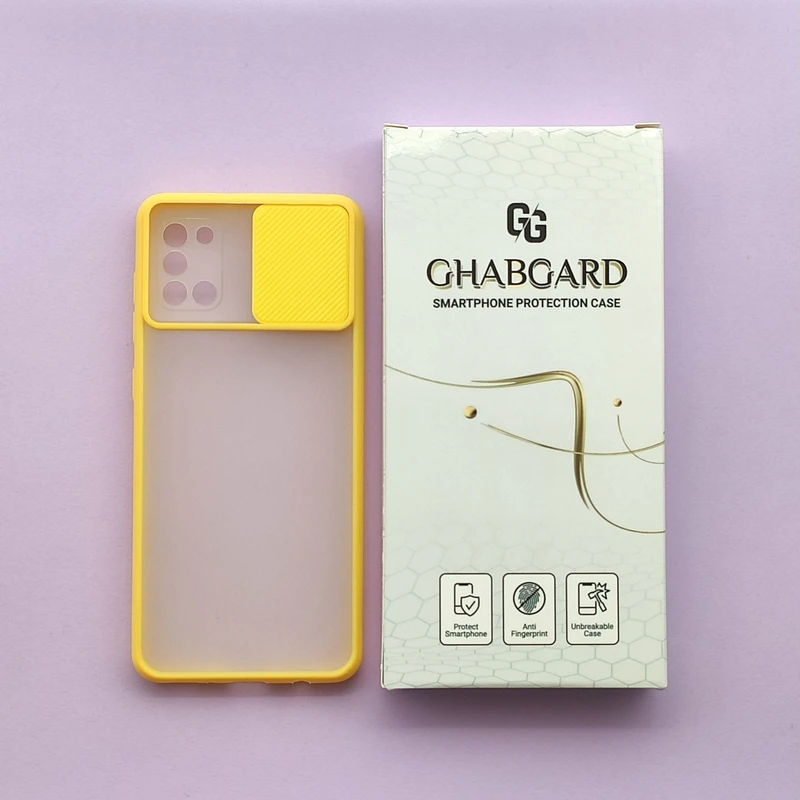 کاور قاب گارد مدل پشت طلقی ساده مناسب برای گوشی موبایل سامسونگ Galaxy A31