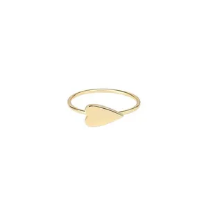  انگشتر طلا 18 عیار زنانه قیراط طرح قلب کد GH5911