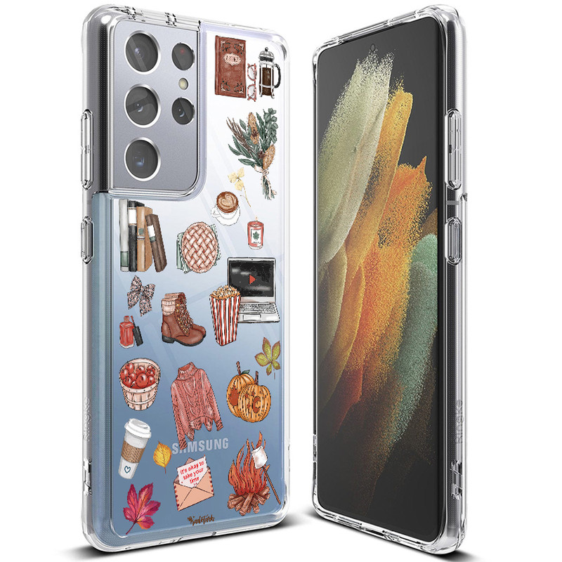 کاور قاب گوشی طرح Fall مناسب برای گوشی موبایل سامسونگ Galaxy S21 Ultra