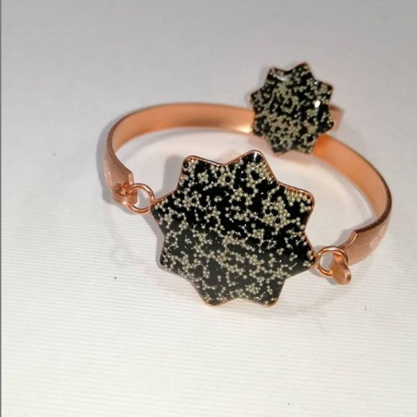 نیم ست زنانه مدل خرده شن کد JW249.4