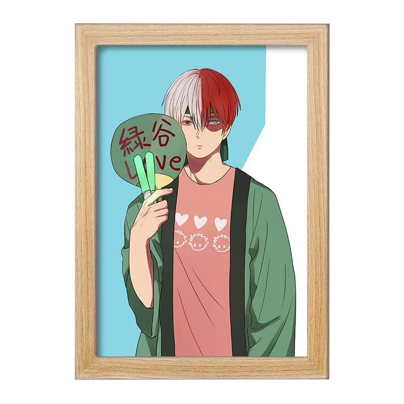 تابلو خندالو مدل شوتو تودوروکی انیمه آکادمی قهرمان من  کد 16155