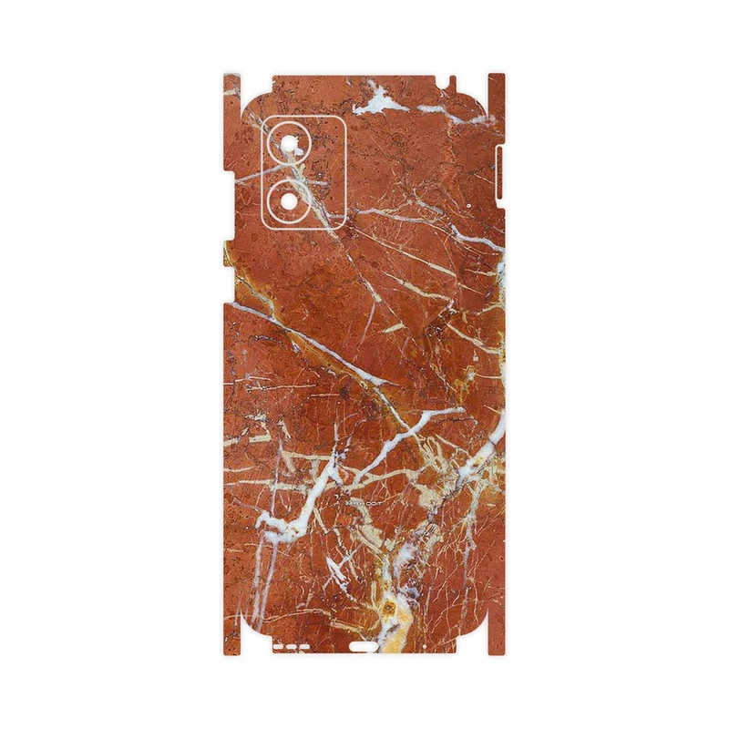برچسب پوششی ماهوت مدل Red Marble-FullSkin مناسب برای گوشی موبایل موتورولا Moto E13
