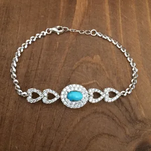 دستبند نقره زنانه  کد 3060