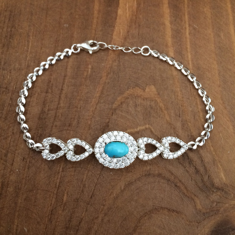 دستبند نقره زنانه کد 3060