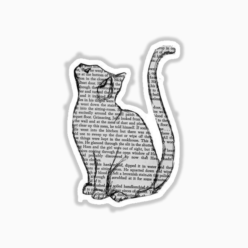 استیکر لپ تاپ و موبایل بووم طرح گربه کد mr11