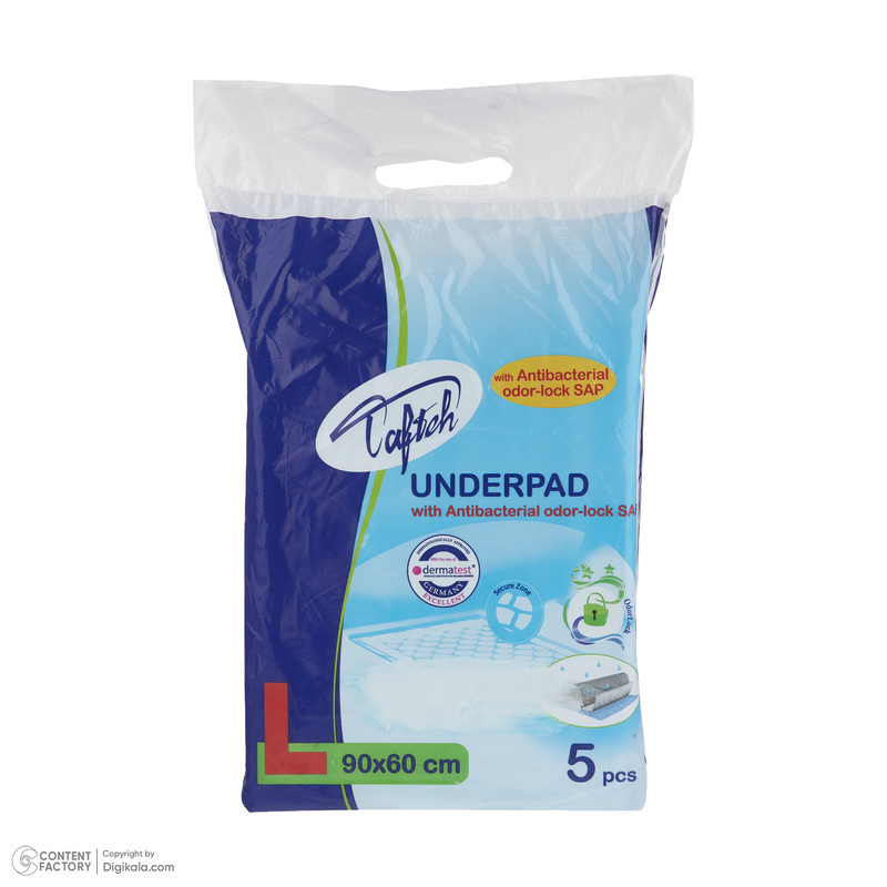 زیرانداز بهداشتی بزرگسال تافته مدل 6090 دو بسته 5 عددی