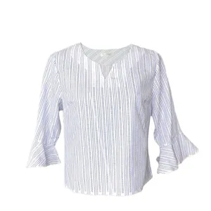 بلوز آستین سه ربع زنانه مدل لنین