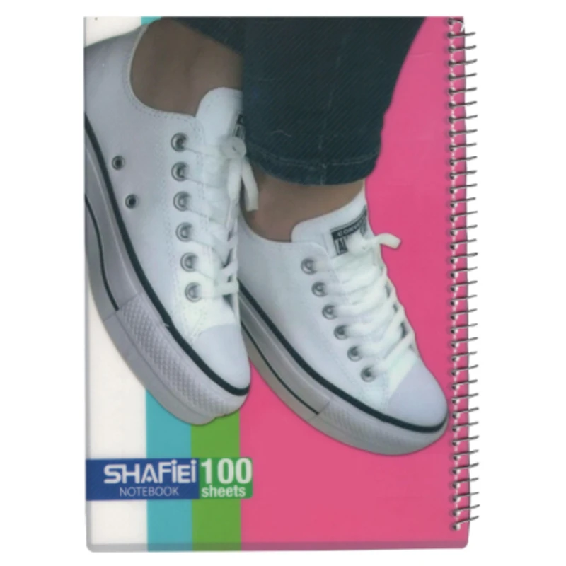 دفتر مشق 100 برگ شفیعی مدل کتانی کد 82