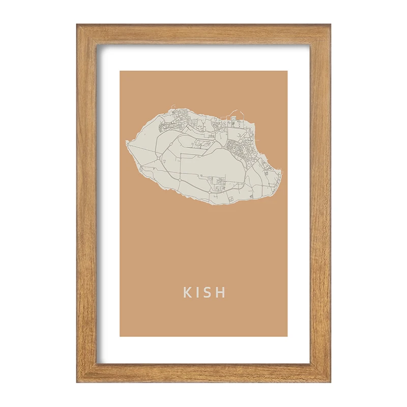 تابلو خندالو مدل نقشه کیش کد F11964