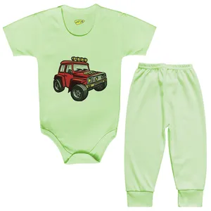 ست بادی و شلوار نوزادی کارانس مدل BSTG-247