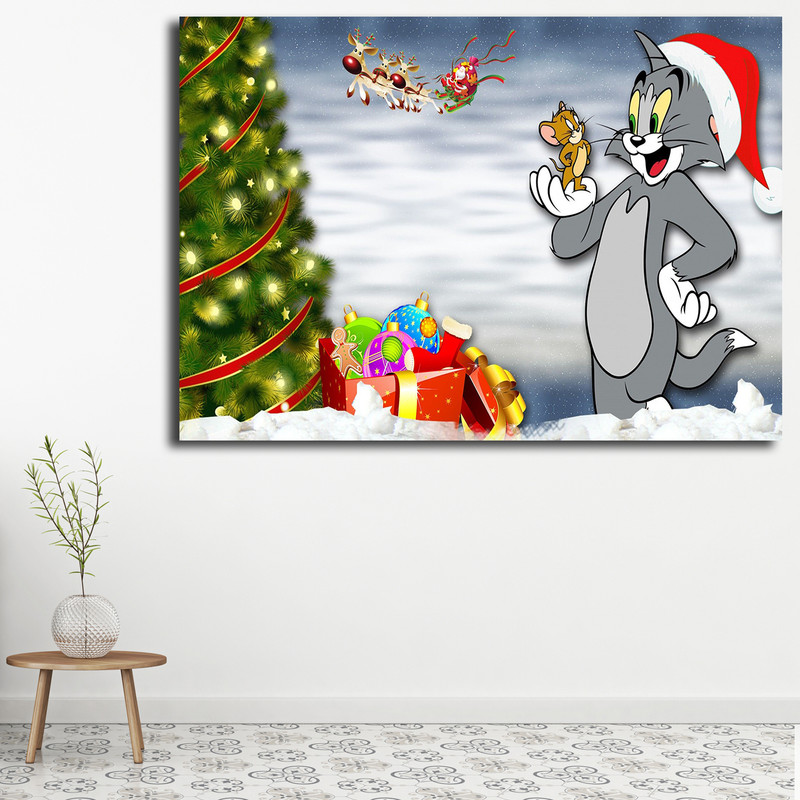  تابلو کودک و نوزاد مدل تام و جری کد 2