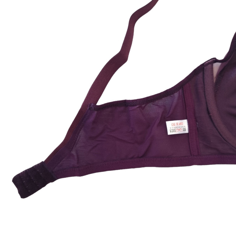 سوتین زنانه نوشه پوش مدل 106 رنگ بادمجانی