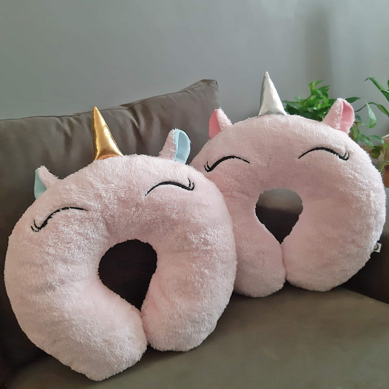 بالش دور گردنی دل لونا طرح تکشاخ کد 038