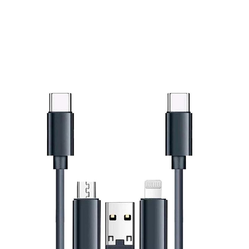 کابل تبدیل USB-C به USB-C , USB , LIGHTNING , MICRO USB پرستو مدل P1 طول 0.29 متر 