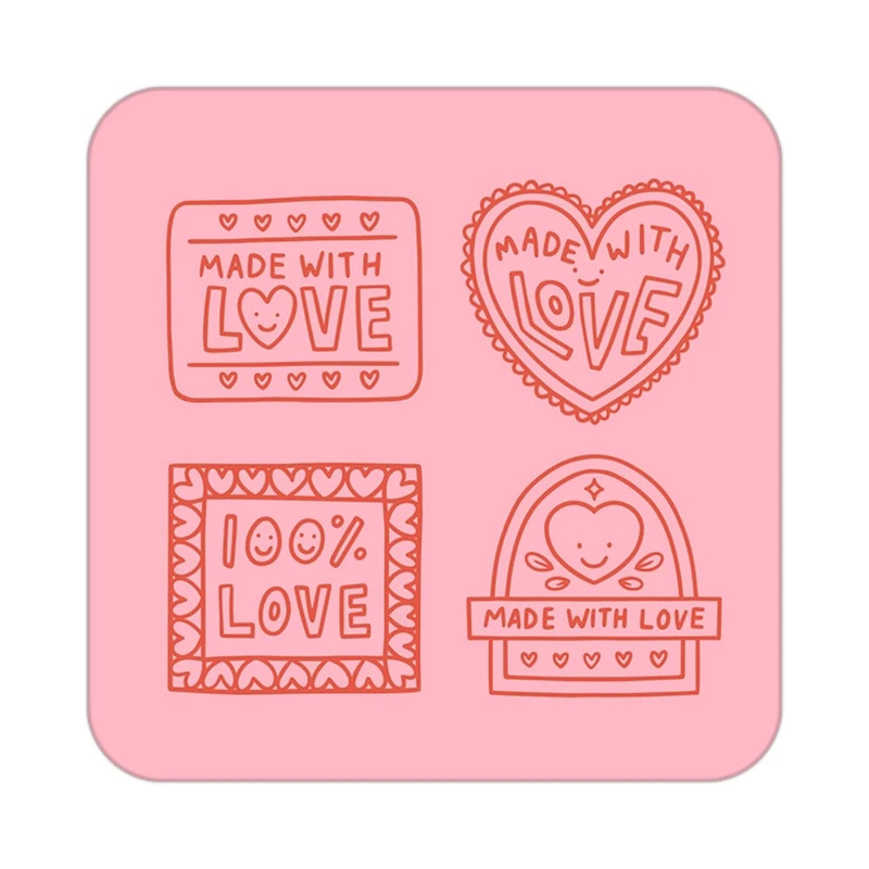 زیر لیوانی کاکتی طرح عاشقانه مدل mp36521