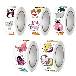 برچسب طرح حیوانات مدل 50 تصویر مجموعه 1000 عددی