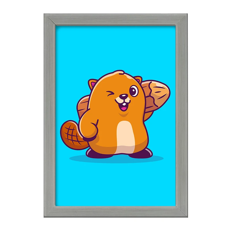 تابلو خندالو طرح حیوانات بامزه سمور کد 29637