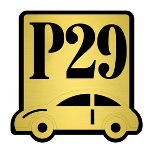 تابلو نشانگر کازیوه طرح پارکینگ شماره 29 کد P-BG 29