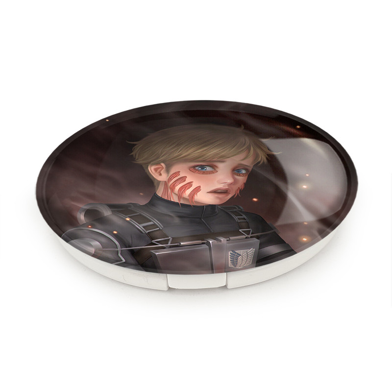 آینه جیبی خندالو طرح آرمین آرلرت انیمه اتک آن تایتان Attack on Titan مدل تاشو کد 10961