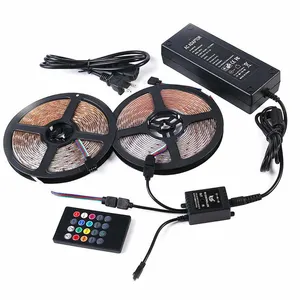 ریسه ال ای دی مدل ریموت موزیکال کد RGB-24key طول 10 متر