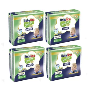 پوشک شورتی بچه بیبی لینو مدل سنسیتیو کد 6 مجموعه چهار عددی بسته 31 عددی