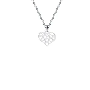 گردنبند نقره زنانه هایکا مدل قلب کد n.ha2-41