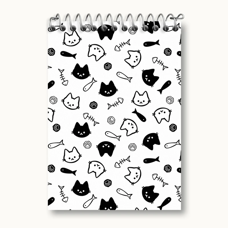 دفتر یادداشت 50 برگ خندالو مدل گربه (Cat) کد N425