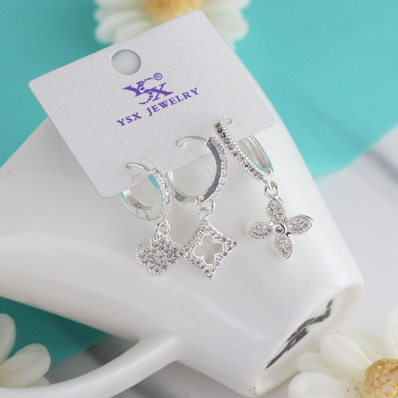 گوشواره زنانه وای اس ایکس مدل گل کد J667 بسته سه عددی گوشواره زنانه وای اس ایکس مدل گل کد J667 بسته سه عددی