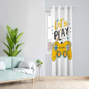 پرده طرح بازی مدل مخمل پانچی کد 5081L z سایز 140x200 سانتی متر