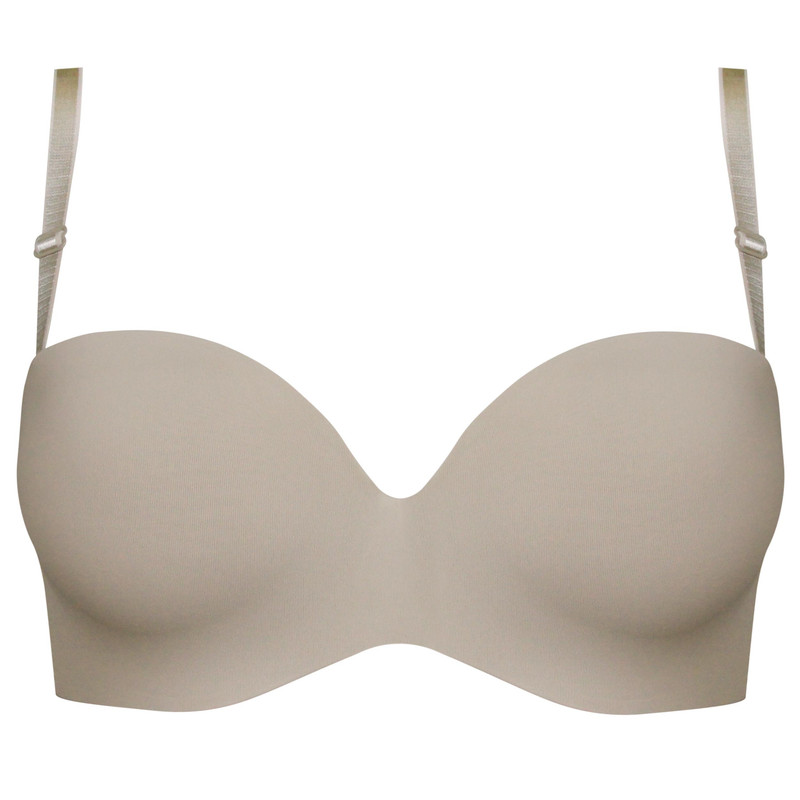 سوتین فنردار زنانه لتیسیا مدل بند متحرک کد 5267-9822 رنگ نسکافه ای