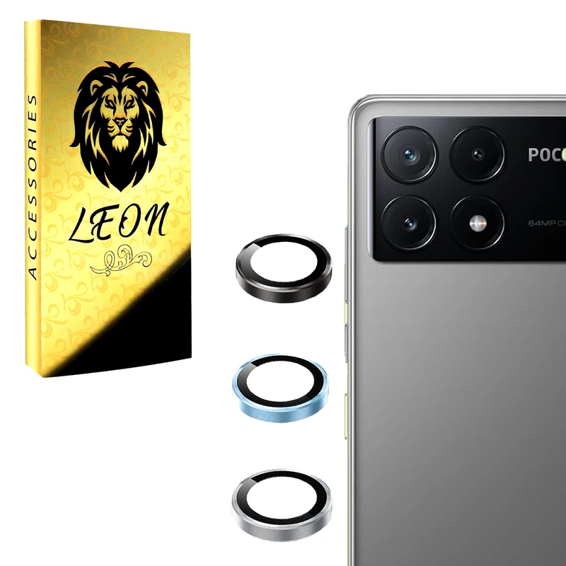 محافظ لنز دوربین فلزی مدل lenjeu مناسب برای گوشی موبایل Poco X6 Pro