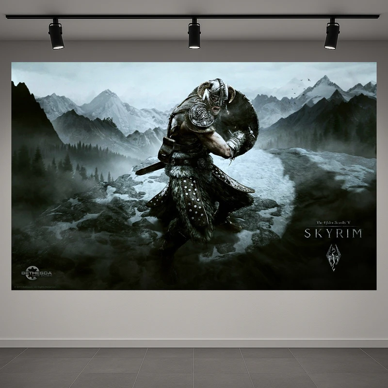 تابلو بوم طرح گیم مدل the elder scrolls skyrim کد PD1311200