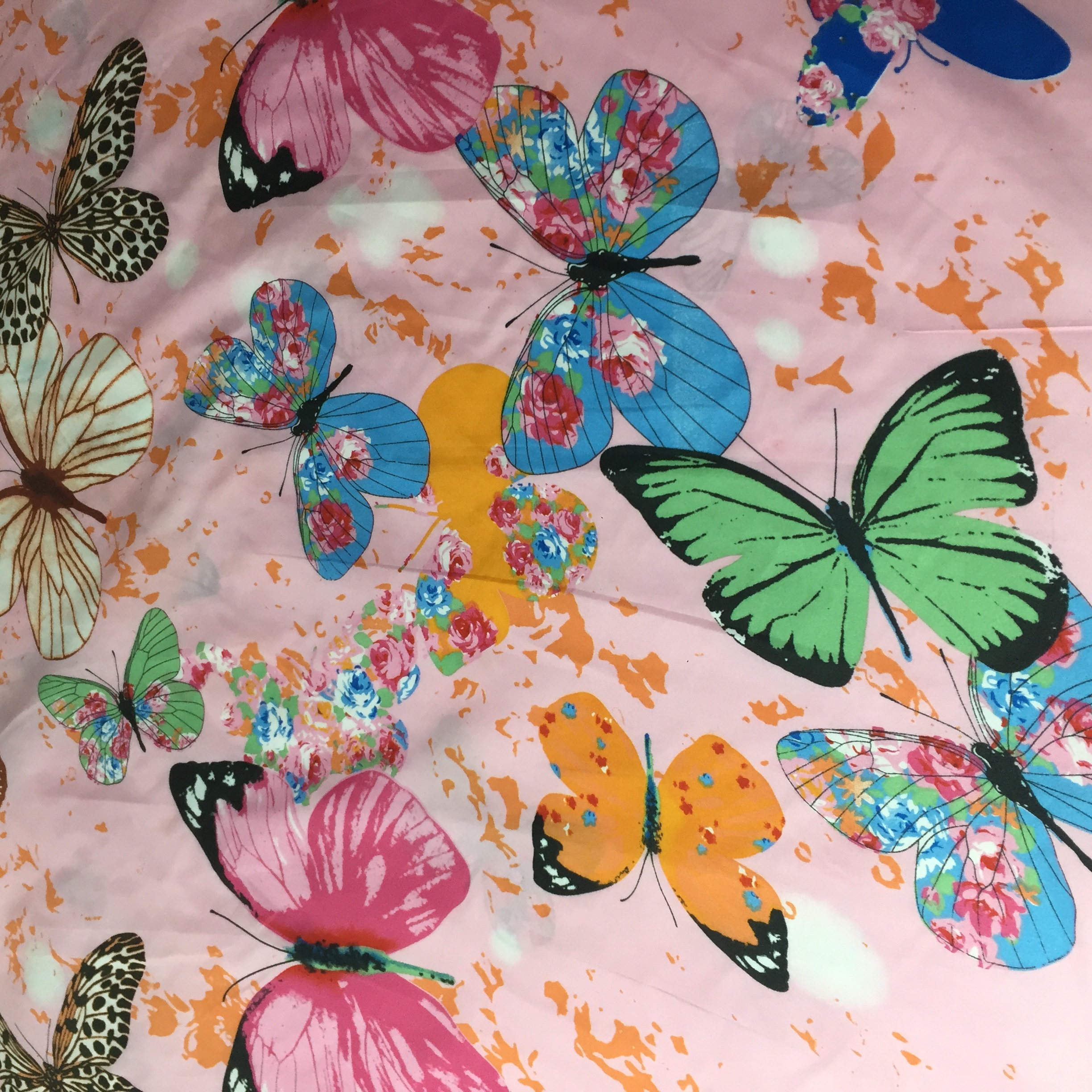 پارچه ملحفه کوکو جم مدل پروانه