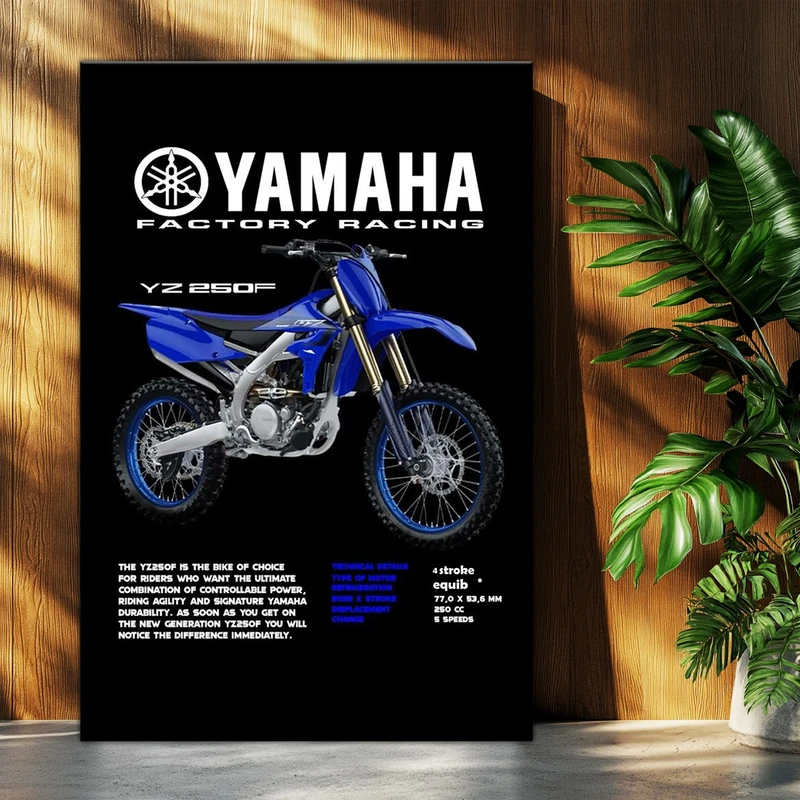 تابلو شاسی بکلیت طرح موتور یاماها YAMAHA YZ250F مدل T-po1606