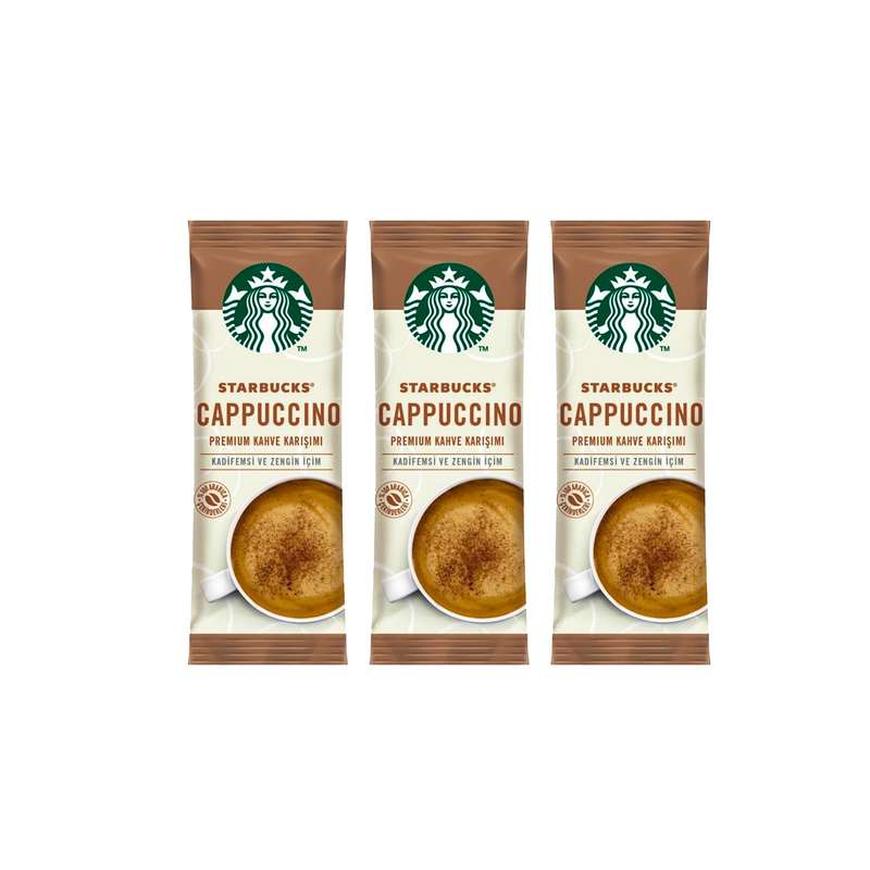 قهوه فوری استارباکس طعم کاپوچینو  - 43 گرم مجموعه 3 عددی