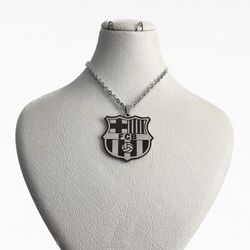 گردنبند مدل تیم فوتبال بارسلونا 