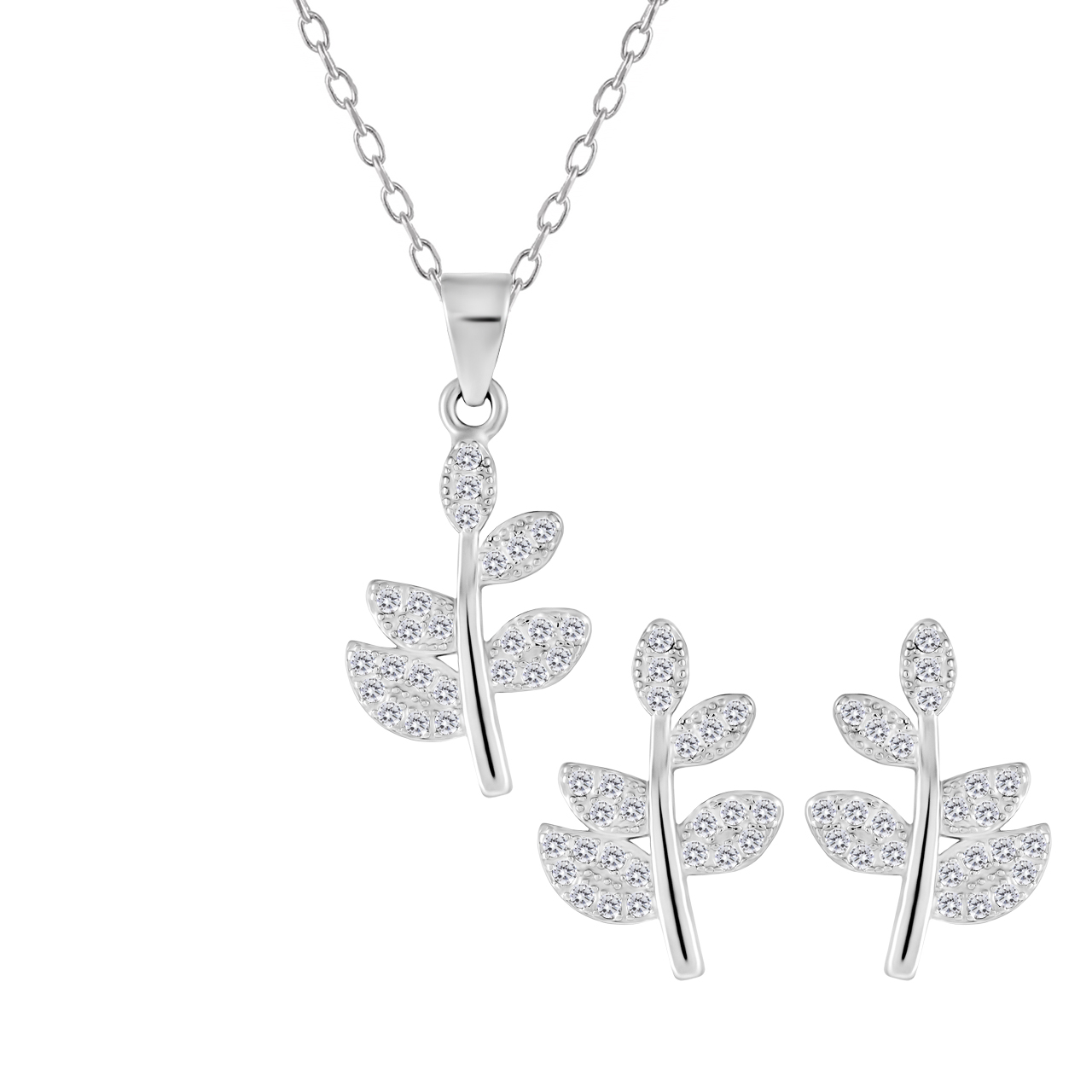 نیم ست نقره زنانه اقلیمه کد NN387