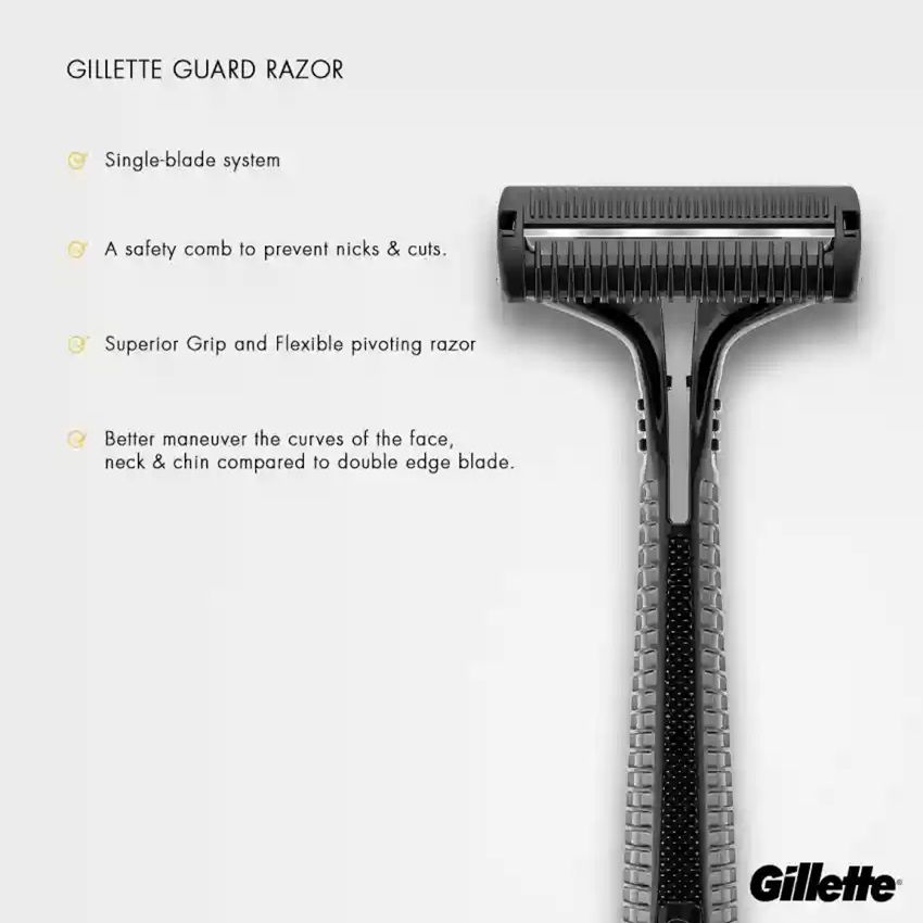 خود تراش ژیلت مدل Guard به همراه تیغ یدک بسته 2 عددی -  - 11