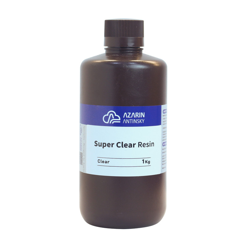رزین پرینتر سه بعدی آذرین مدل Super Clear حجم 1 لیتر