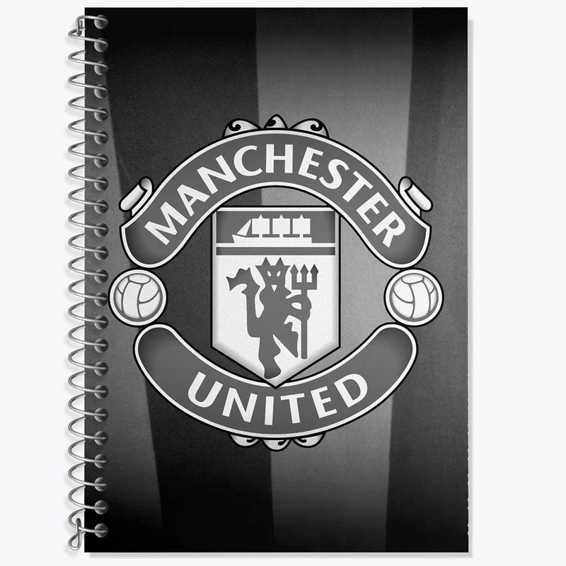دفتر زبان 50 برگ خندالو مدل سه خط طرح باشگاه منچستر یونایتد کد 26510