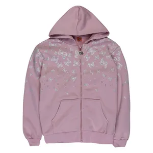 سویشرت دخترانه طرح پروانه 30011