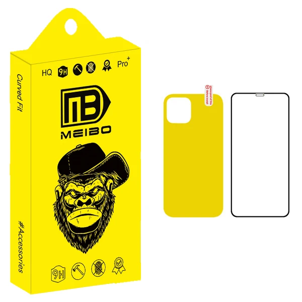 محافظ صفحه نمایش میبو مدل +MHD مناسب برای گوشی موبایل اپل iPhone 12 mini به همراه محافظ پشت گوشی