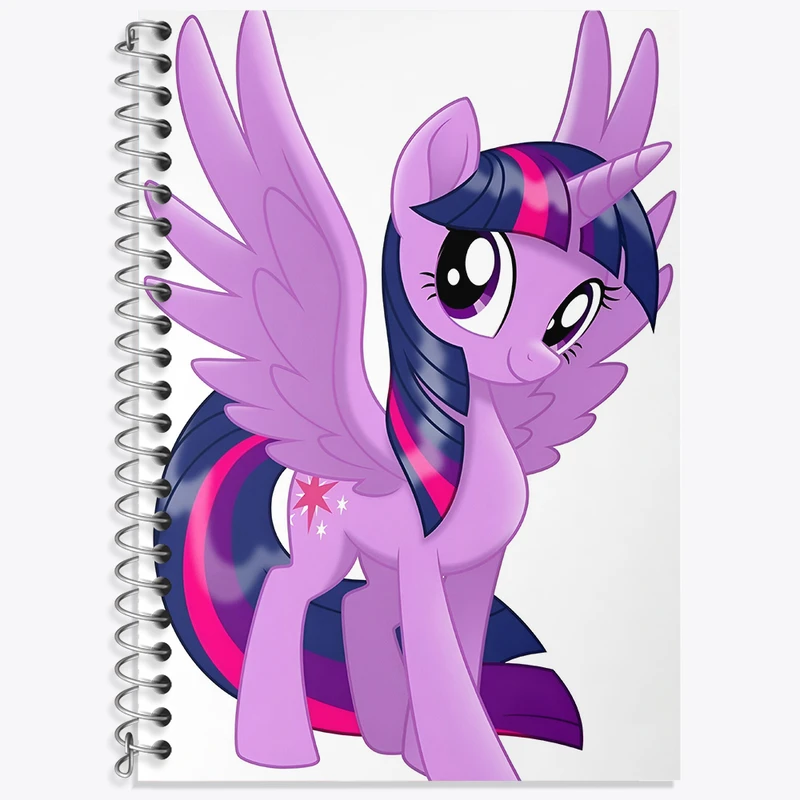 دفتر زبان 50 برگ خندالو مدل سه خط طرح توایلایت اسپارکل پونی کد N3272