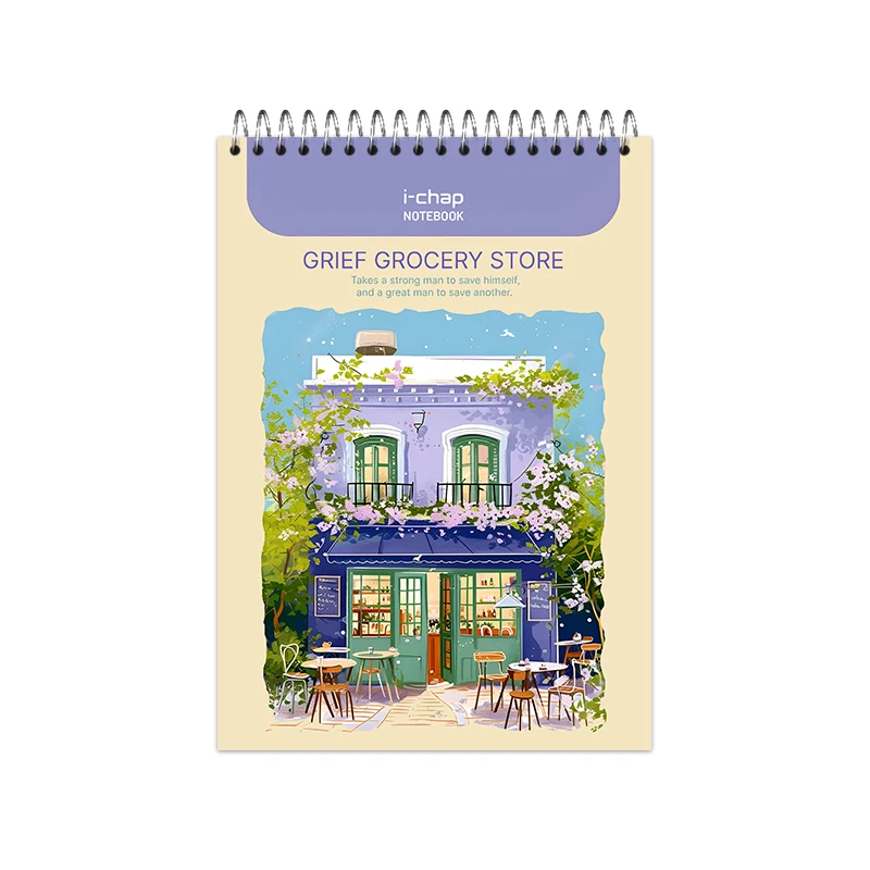 دفترچه 100 برگ آی چاپ مدل اسکچ طرح بهاری کد 128