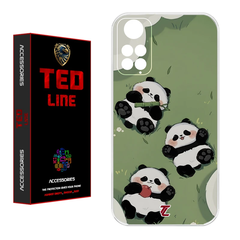 کاور تد لاین طرح پاندا کد 1102 مناسب برای گوشی موبایل شیائومی Redmi Note 11 4G / Note 11S